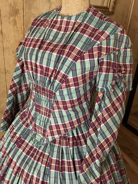 custom made mid 1800's day dress