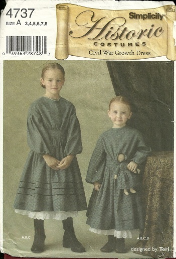 Simplicity 4737 Civil War Growth Dress
