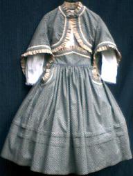 skirt blouse jacket mid 1800's girl's zouave outfit